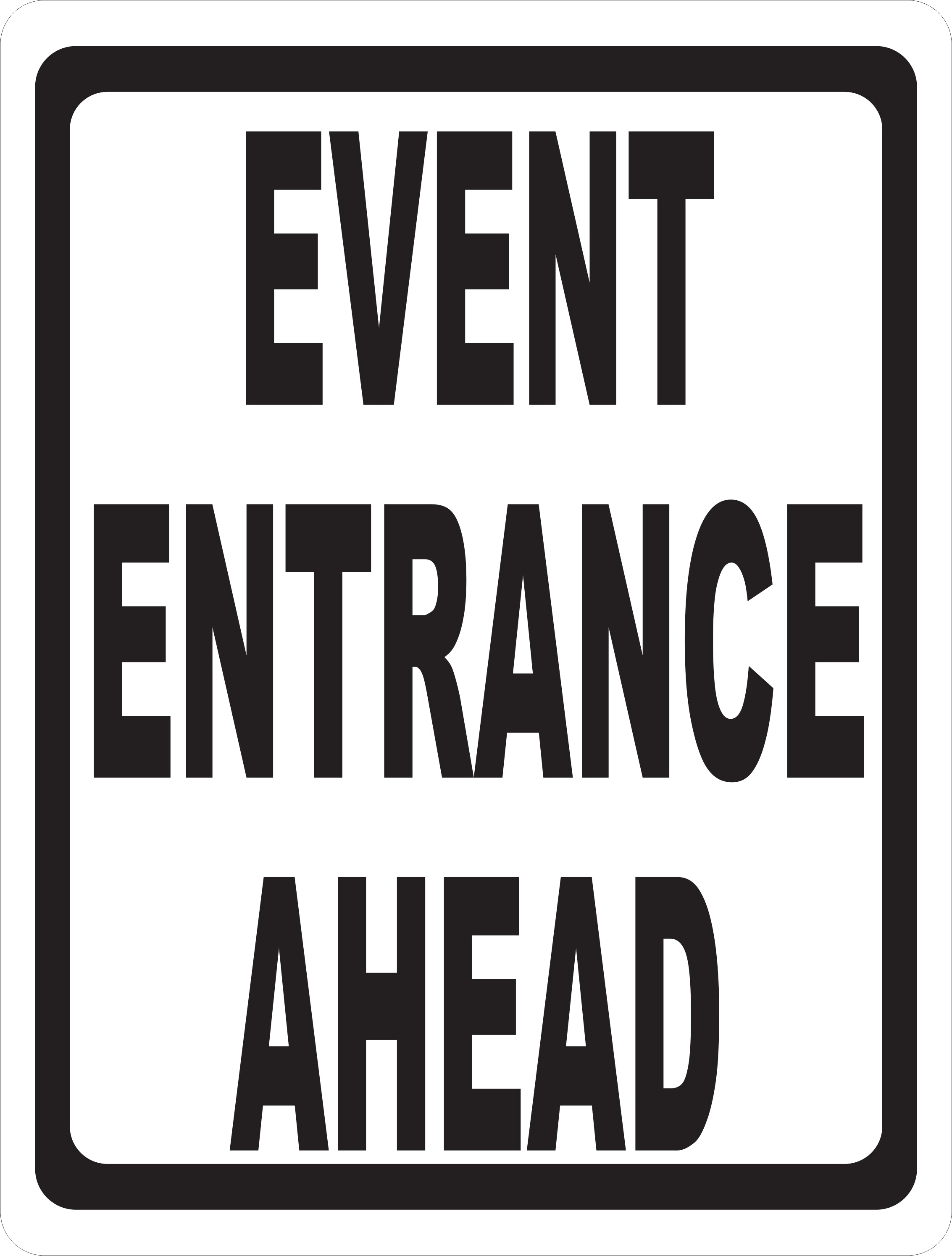 Special Events Sign