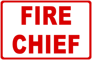 Fire Chief Sign