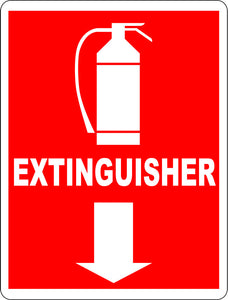 Fire Extinguisher Sign - Signs & Decals by SalaGraphics