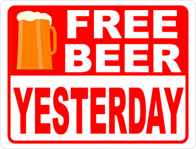 Free Beer Sign