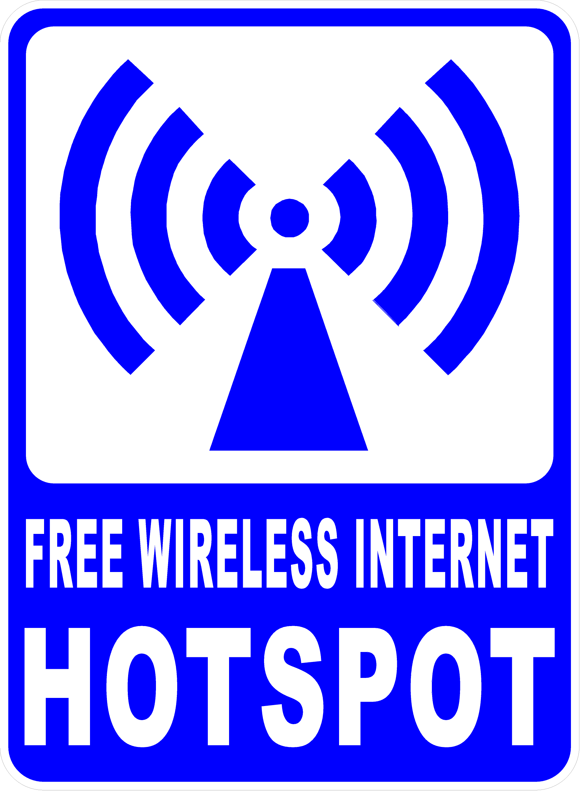 Wireless Internet Hotspot Sign – Signs by SalaGraphics