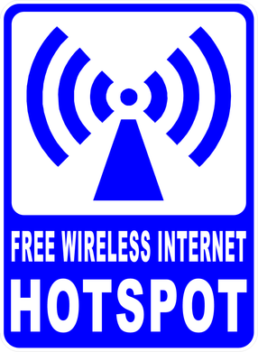 Wireless Internet Hotspot Sign