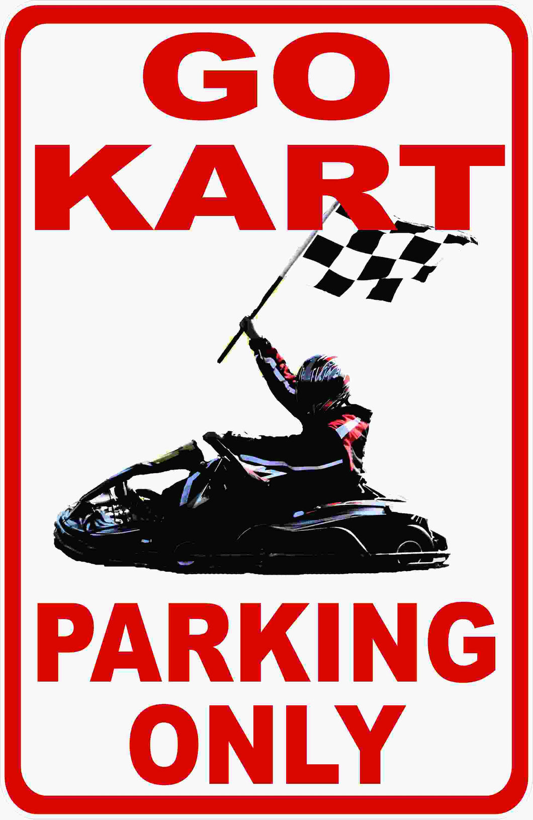 Go Kart Cart Racing Sign