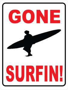 Surfing Decor Sign