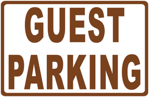 Guest Parking Sign Horizontal