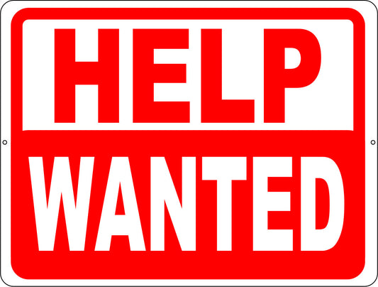 Help Wanted Sign