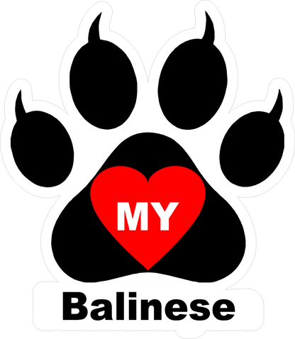 I Love My Cat (Choice of Breed) Decal. Multi-Pack