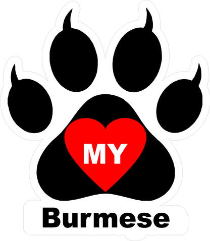 I Love My Cat (Choice of Breed) Decal. Multi-Pack