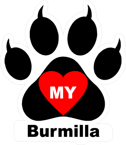 I Love My Cat (Choice of Breed) Decal. Multi-Pack