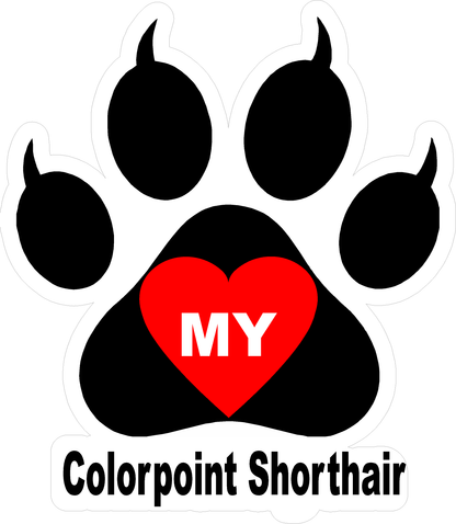 I Love My Cat (Choice of Breed) Decal. Multi-Pack