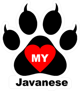 I Love My Cat (Choice of Breed) Decal