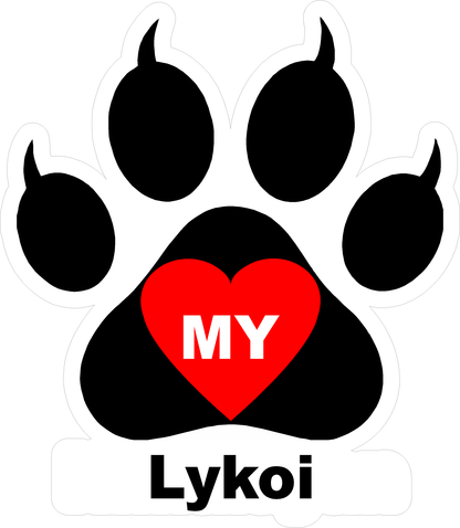 I Love My Cat (Choice of Breed) Decal. Multi-Pack