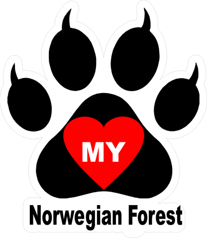 I Love My Cat (Choice of Breed) Decal. Multi-Pack