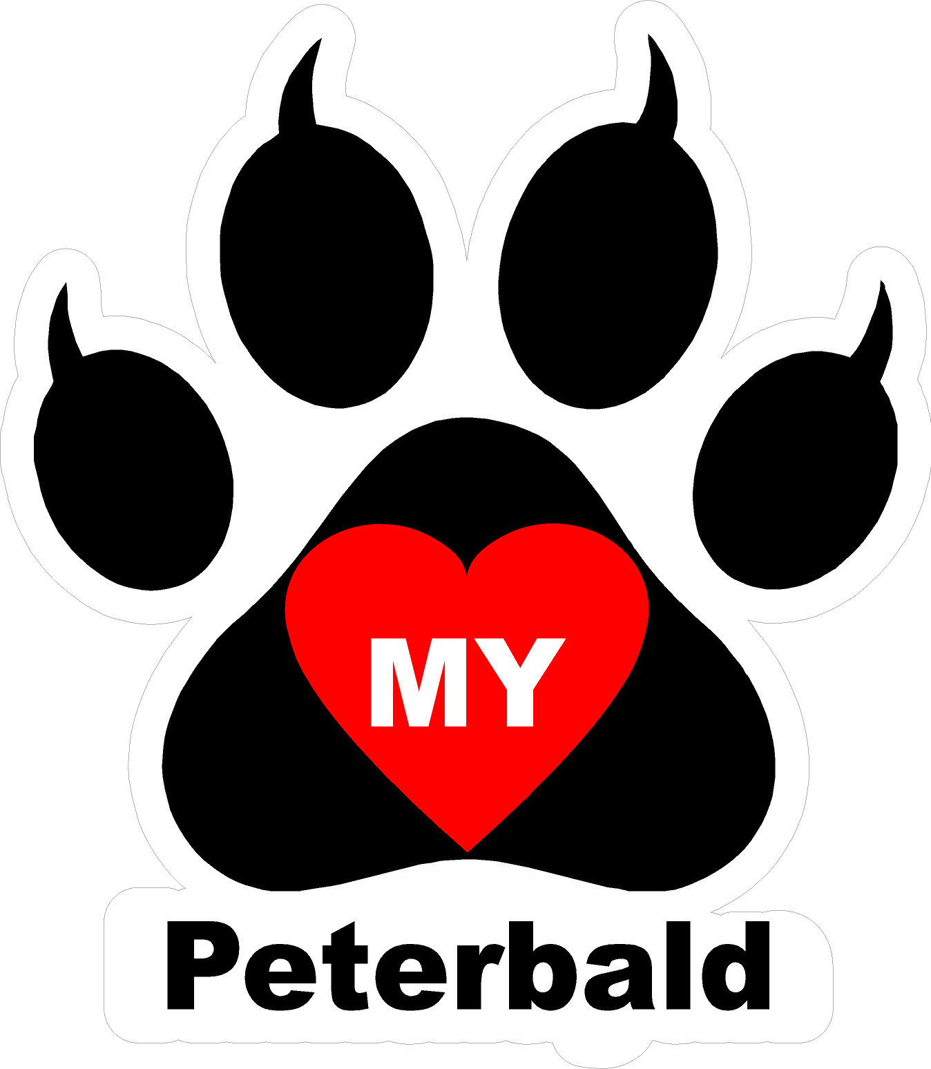 I Love My Cat (Choice of Breed) Decal. Multi-Pack