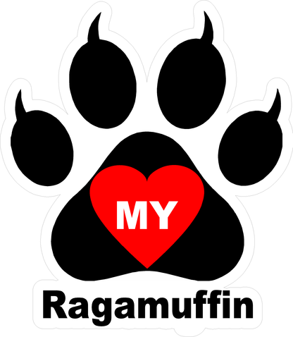 I Love My Cat (Choice of Breed) Decal. Multi-Pack