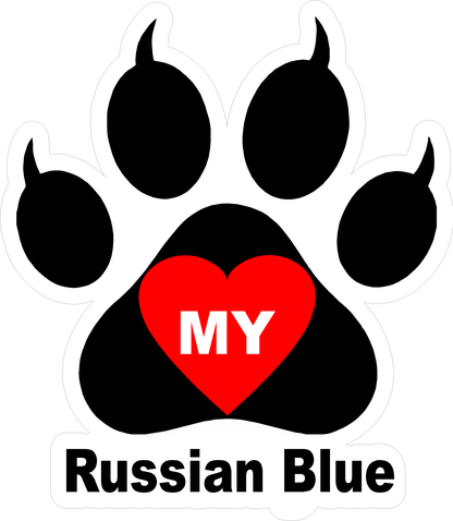 I Love My Cat (Choice of Breed) Decal. Multi-Pack