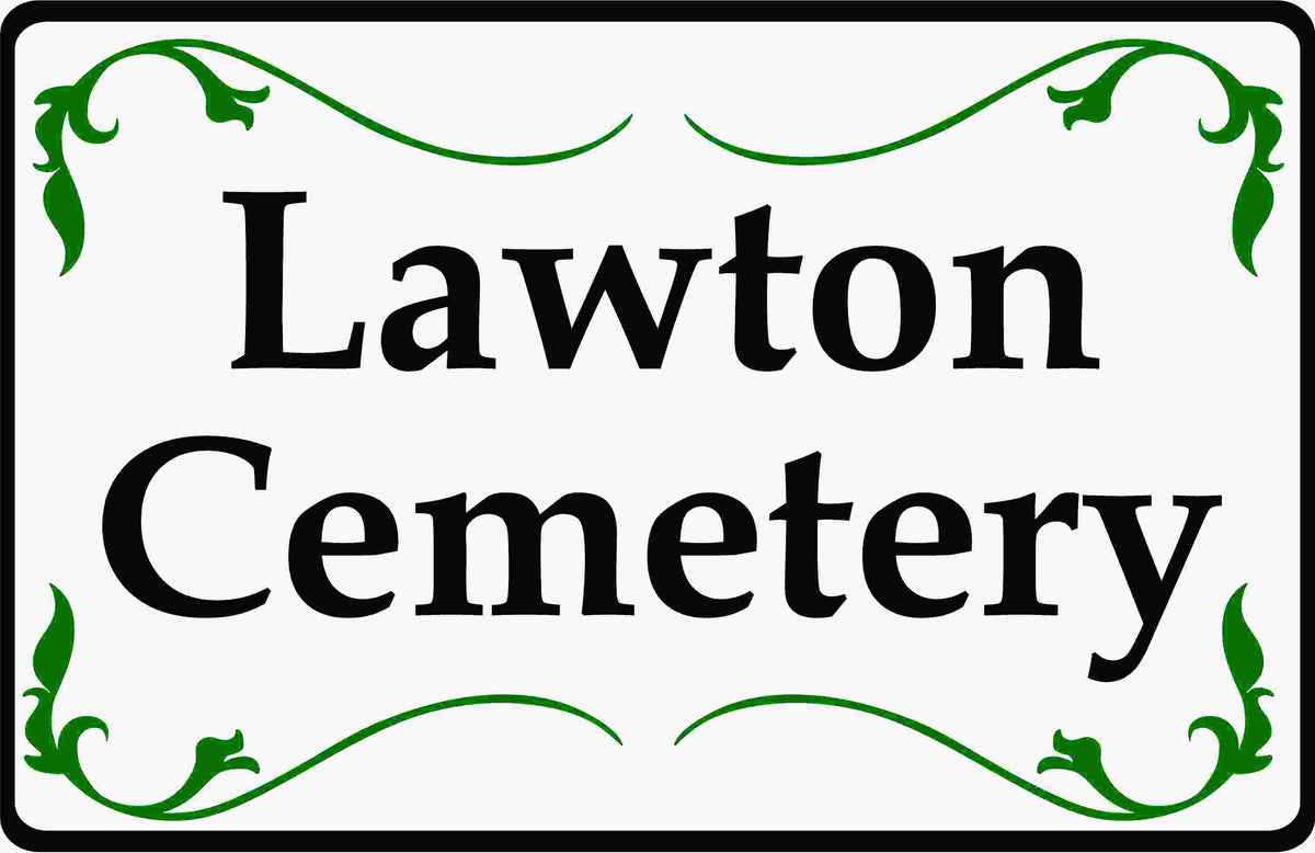 Custom Designed Cemetery Sign – signs by salagraphics