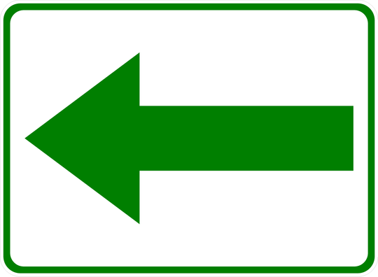 Directional Arrow Sign – Signs by SalaGraphics