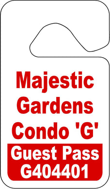 Vehicle Hang Tag