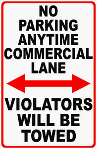 Commercial Parking Sign