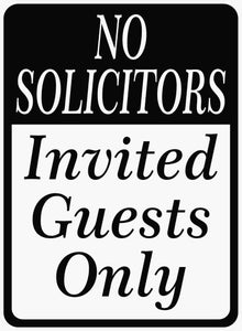 No Solicitors Sign by Sala Graphics