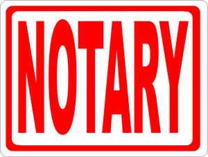 Notary Sign - Signs & Decals by SalaGraphics