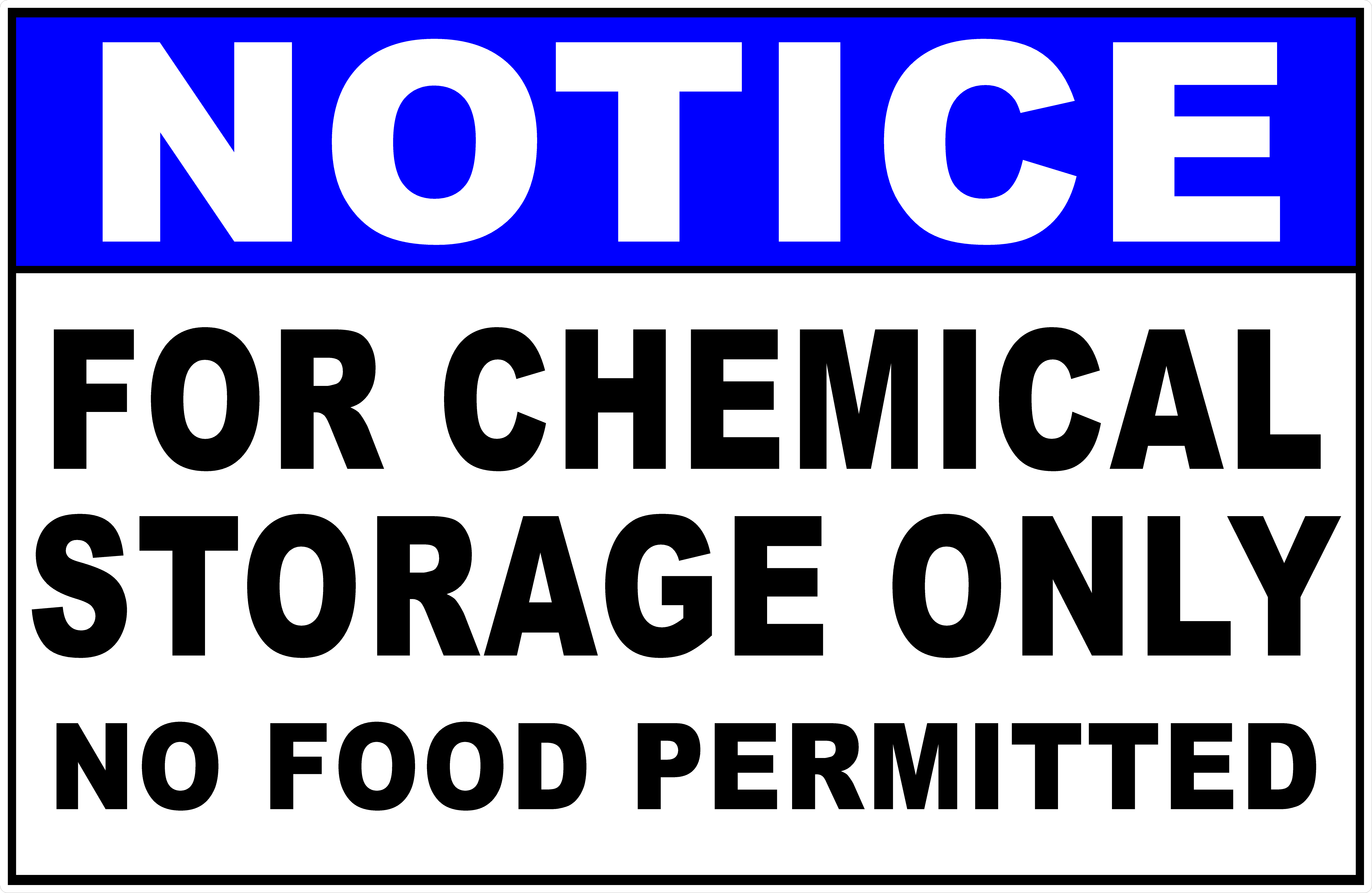 Storage Below. Sign Chemical Storage Sign