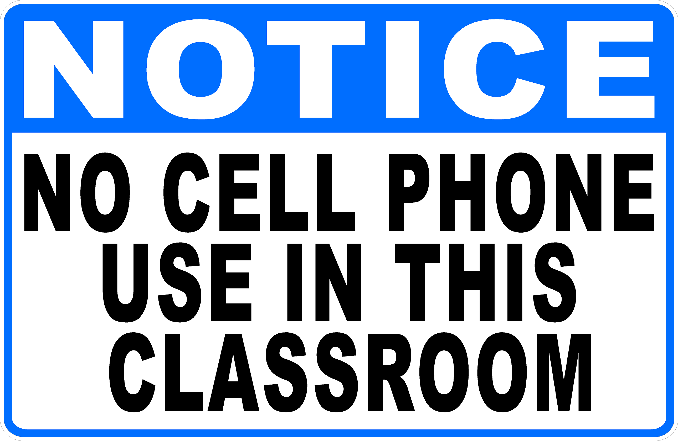 no cell phone usage