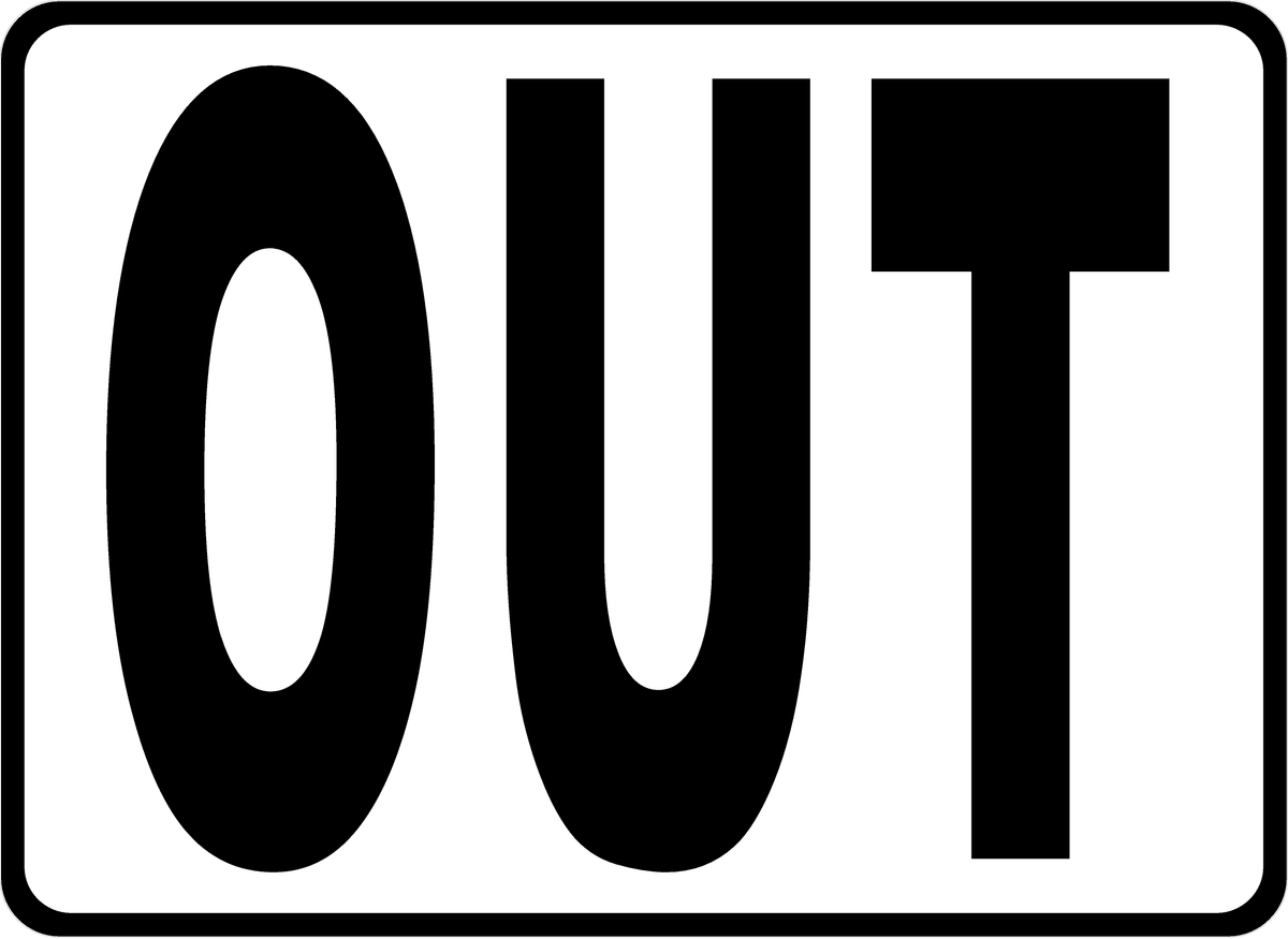 Throw Out Sign