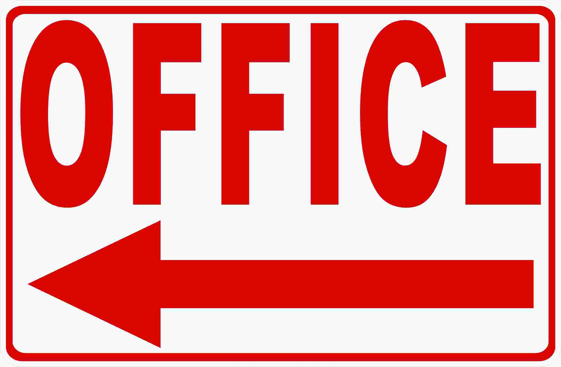 Office Sign w/ Choice of Directional Arrow