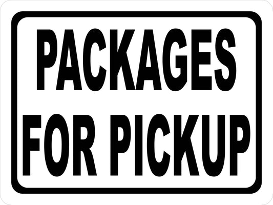 Packages For Pickup Sign
