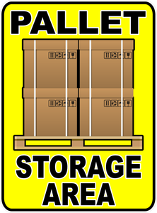 Pallet Storage Area Floor Decal