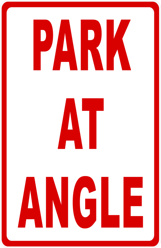 Park At Angle Sign