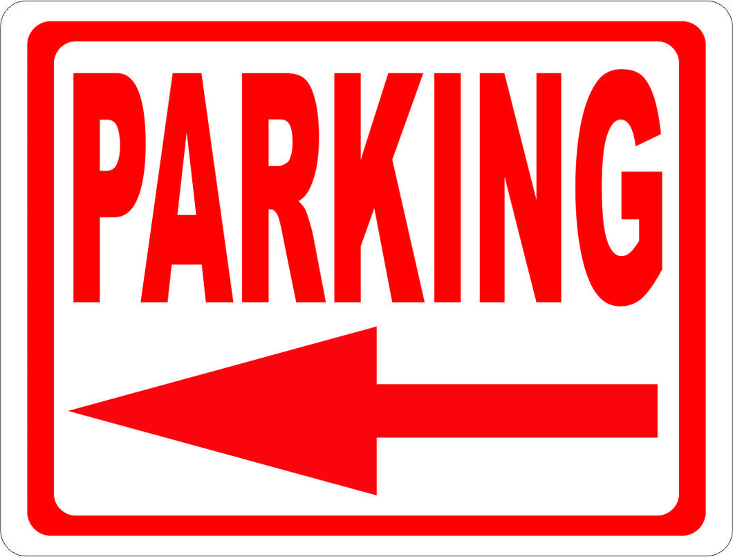 Parking Sign with Directional Arrow. - Signs & Decals by SalaGraphics