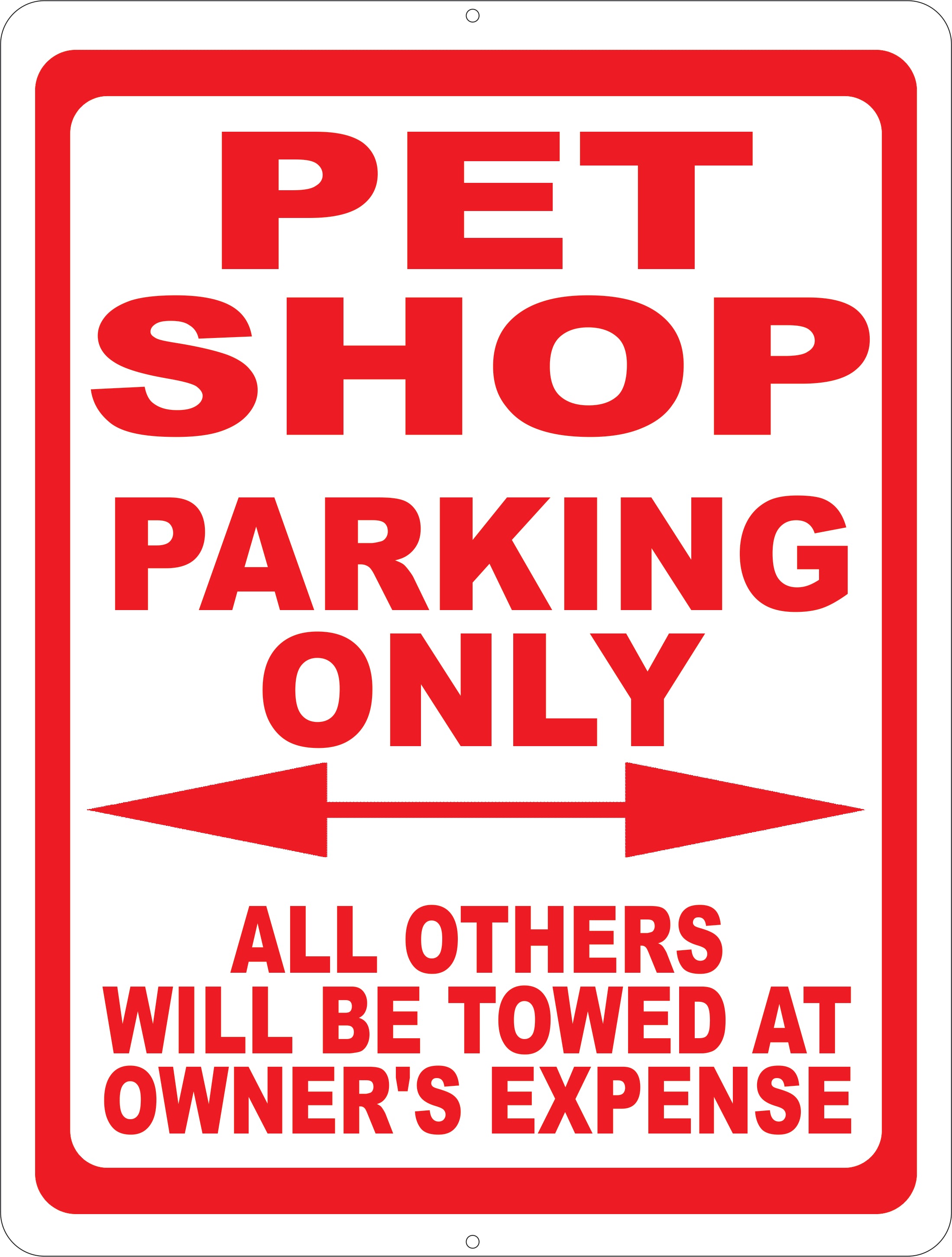 Pet Container Sign Pet Shop Sign