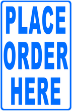 Place Order Here Sign Vertical