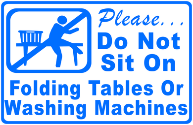 Laundromat Rules Sign