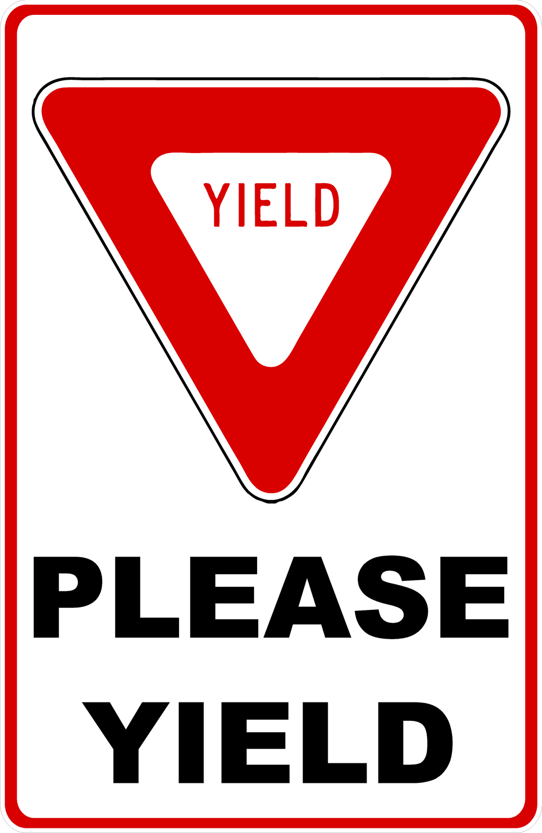 Please Yield Sign