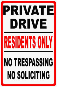 Residents Only Sign by Sala Graphics