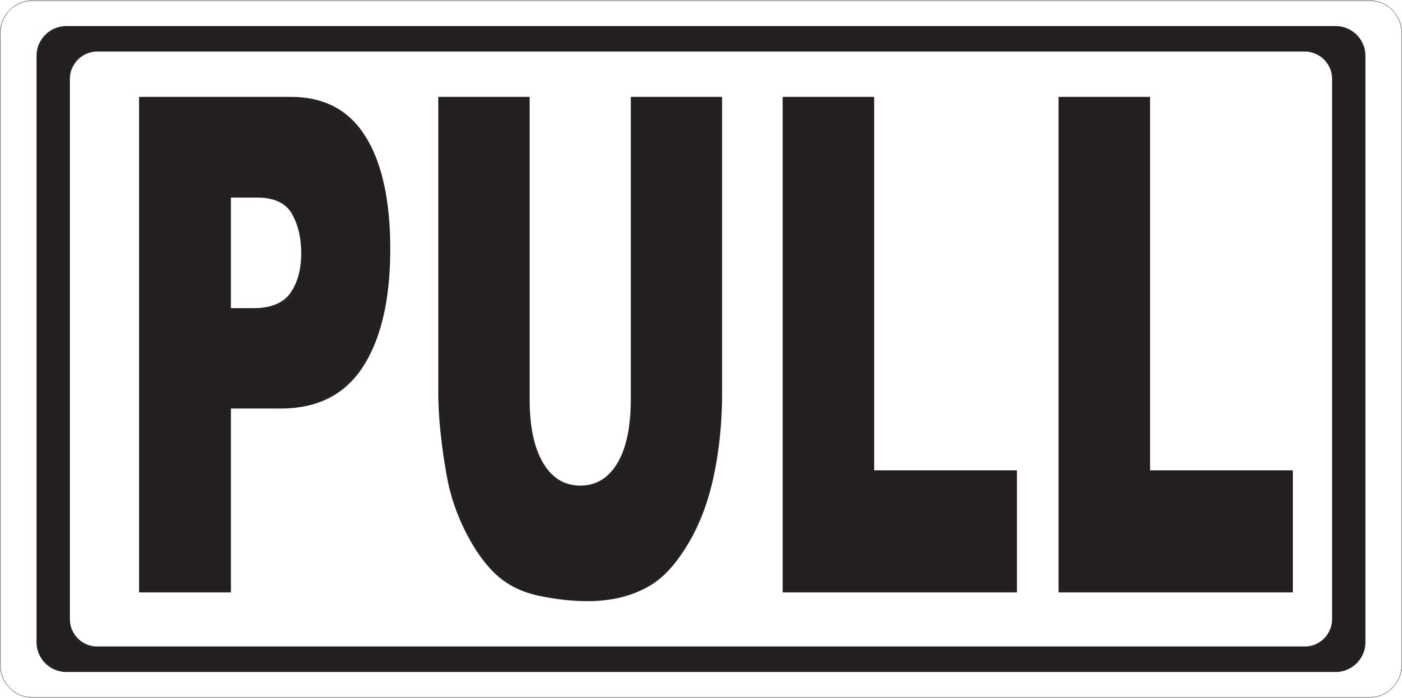 Pull Sign On Door