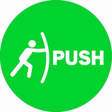 Push Pull Decal Pair 10-Pack (5 of each)