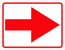 Directional Arrow Sign - Signs & Decals by SalaGraphics