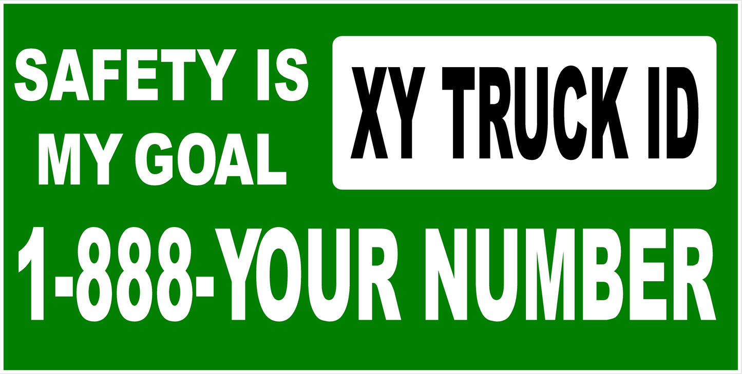 Safety is My Goal Fleet Vehicle Decal Multi-Pack