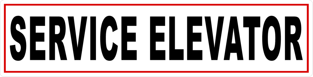 Service Elevator Sign – Signs by SalaGraphics