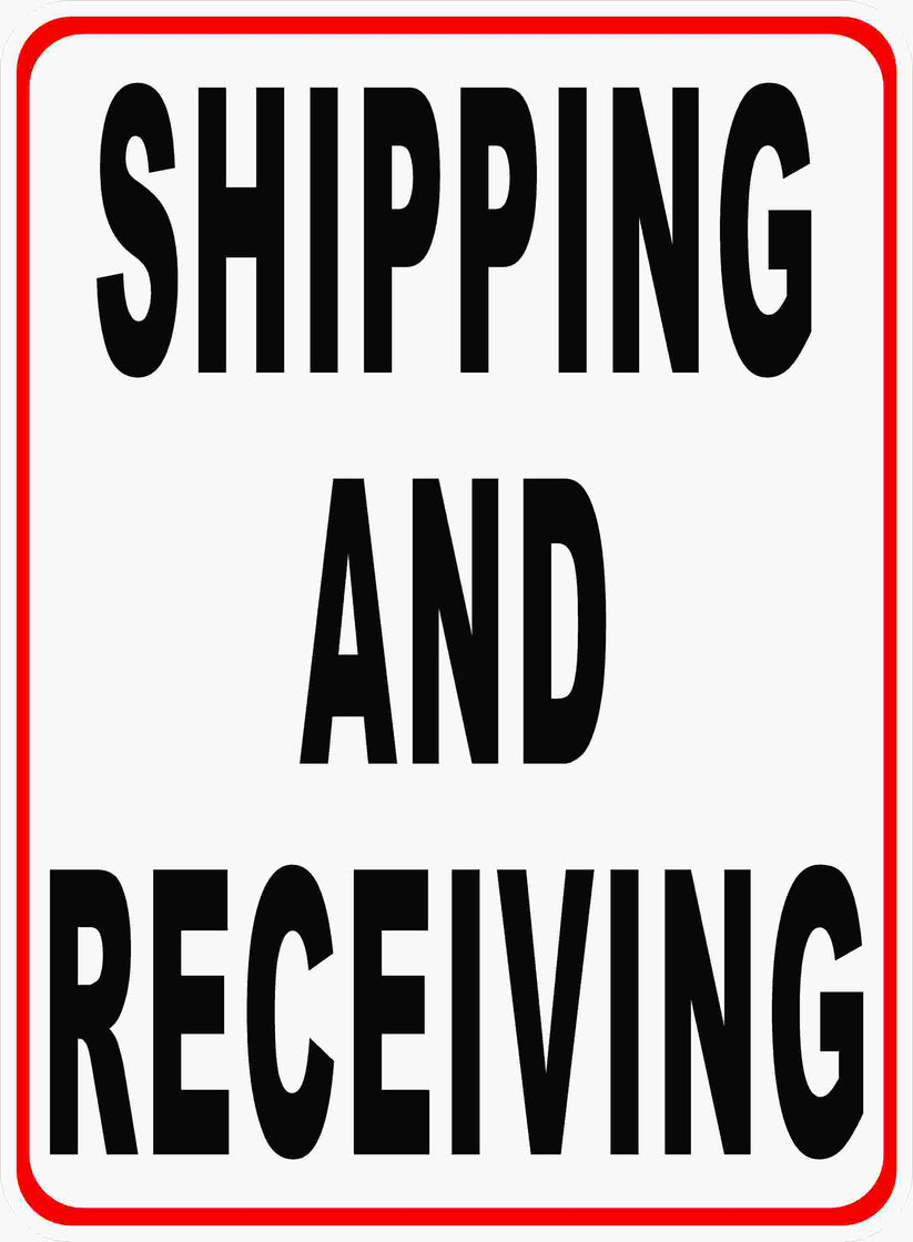 Shipping and Receiving Sign with Optional Directional Arrow – signs by ...