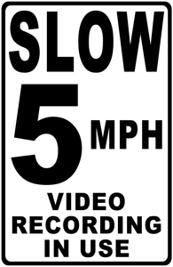 Slow 5 miles per Hour Sign