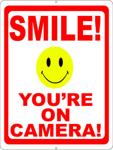 Smile You're on Camera Sign. with Graphics Options. - Signs & Decals by SalaGraphics
