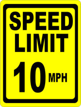 Speed Limit 10 MPH Sign - Signs & Decals by SalaGraphics