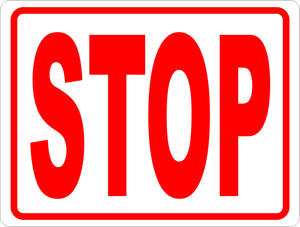 Stop Sign (rectangular) - Signs & Decals by SalaGraphics