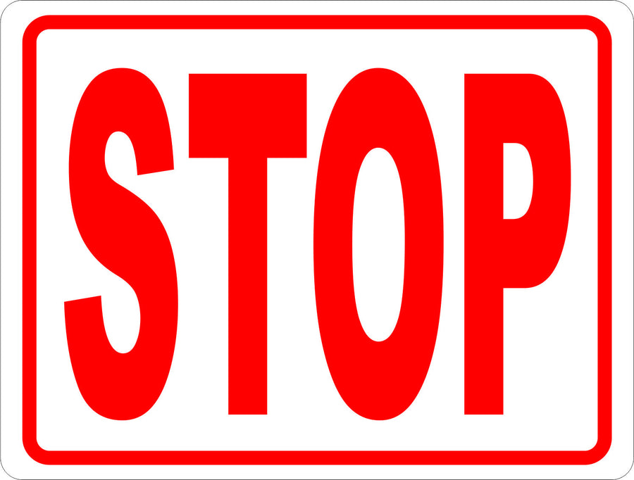 Stop Sign (rectangular) – Signs by SalaGraphics